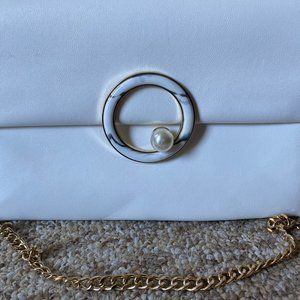 White Pearl Clutch Purse